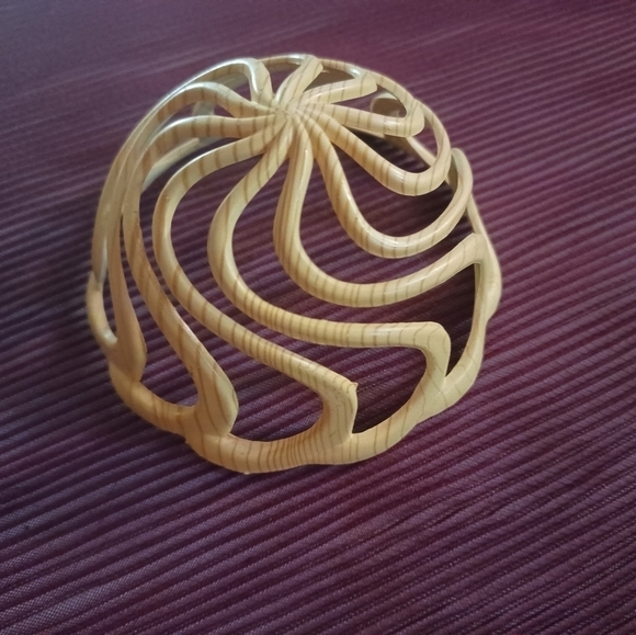 Other - Light Wooden Look Hair Bun Cover